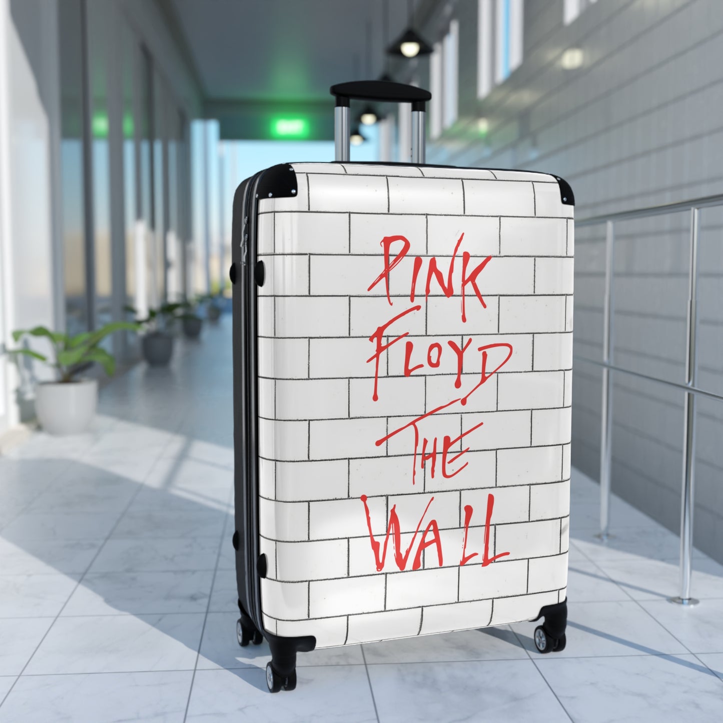 Exclusive Suitcase Luggage with Pink Floyd The Wall Design