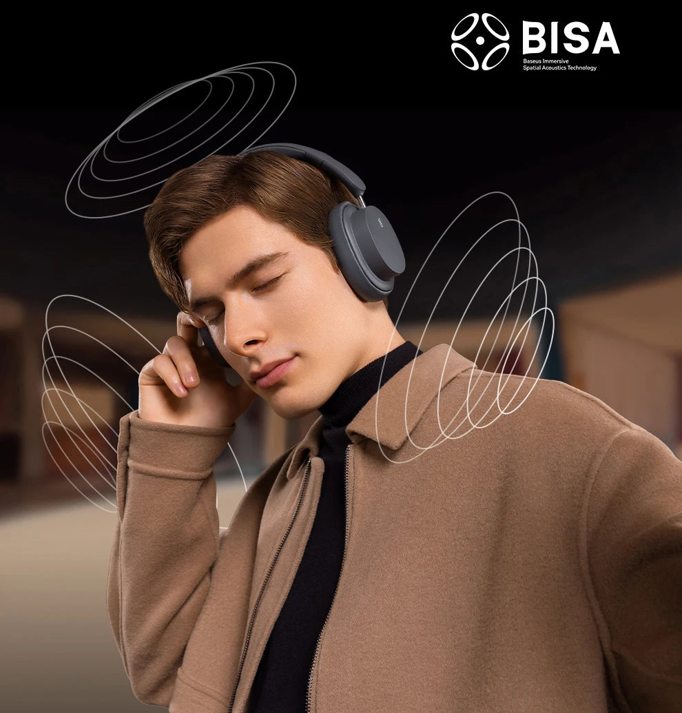 Wireless/Bluetooth Headphone 3D Spatial Audio - Baseus - Bowie D05